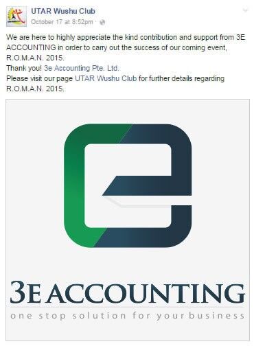 3E Accounting UTAR Wushu Club 3E Accounting UTAR Wushu Club